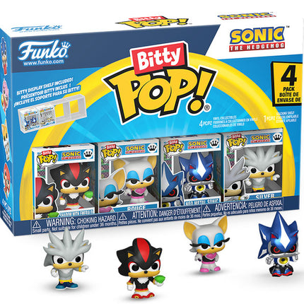 FUNKO BITTY POP 4 Pack Sonic the Hedgehog Shadow w/Emerald