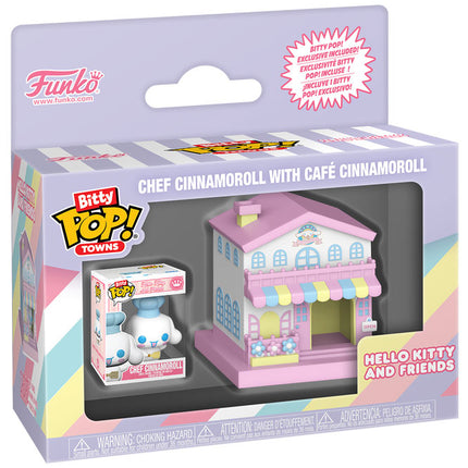 FUNKO BITTY POP Town Hello Kitty Chef Cinnamoroll and Cafe