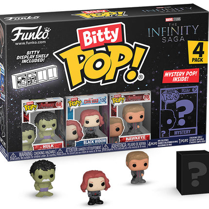 FUNKO BITTY POP 4 Pack Marvel Infinity Saga Hulk