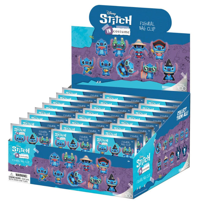 Portachiavi Clip Disney Stitch in Costume Serie 1pz a sorpresa