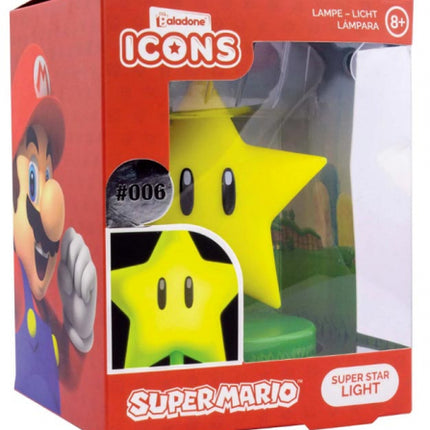Paladone Lampada Icons Super Mario Stella